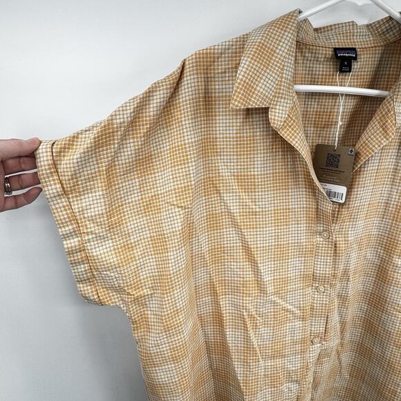 Patagonia Women's Lightweight A/C Shirt Size XL Small Actions Wispy Green - Picture 3 of 10